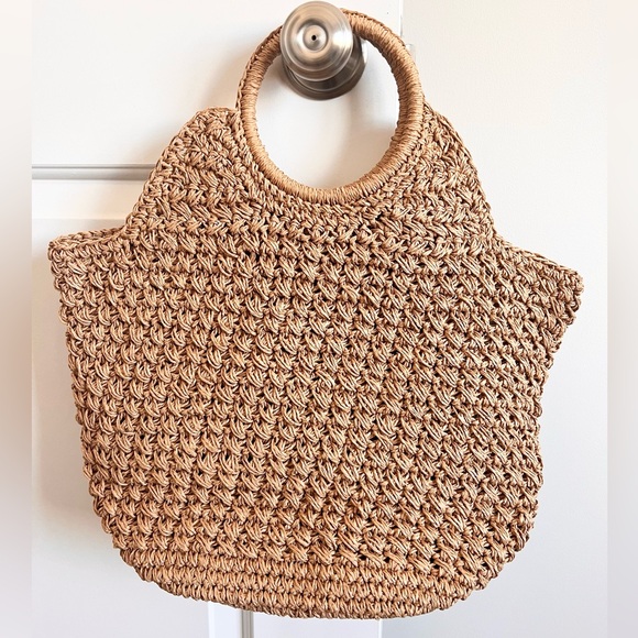 NEW: Top Handle Straw Tote - Zara - Picture 6 of 8